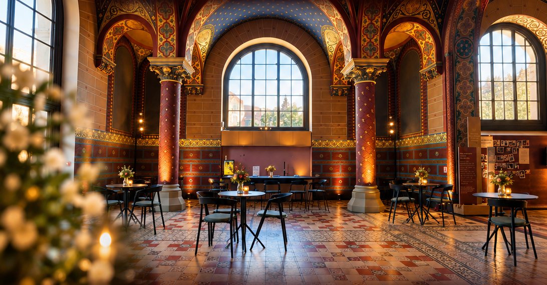 La Salle de la Chapelle du Musée de Picardie à Amiens, dressée pour la Soirée des Lumières de BPW