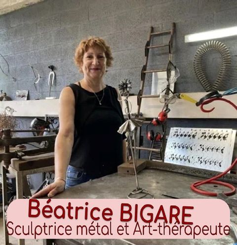 Béatrice Bigaré, Sculptrice métal et art-thérapeute