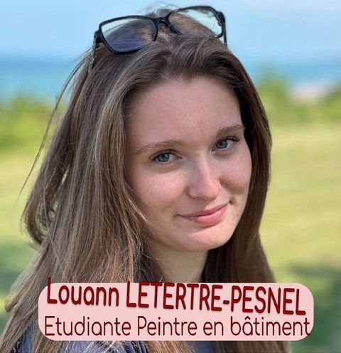Louann Letertre-Pesnel, Étudiante peintre en bâtiment